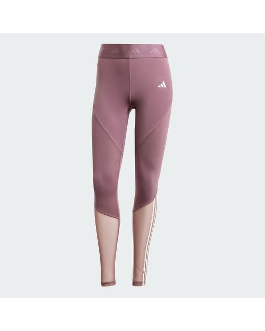Adidas Purple Hyperglam Full-Length Leggings