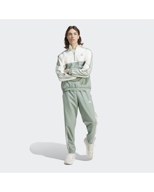 adidas 1/4 Zip Woven Trainingsanzug in Grün für Herren | Lyst AT