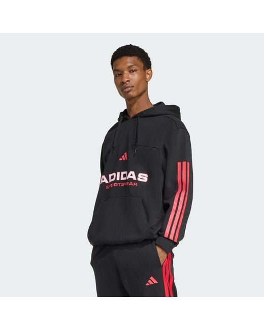 Adidas Black House Of Tiro Fleece Hoodie for men