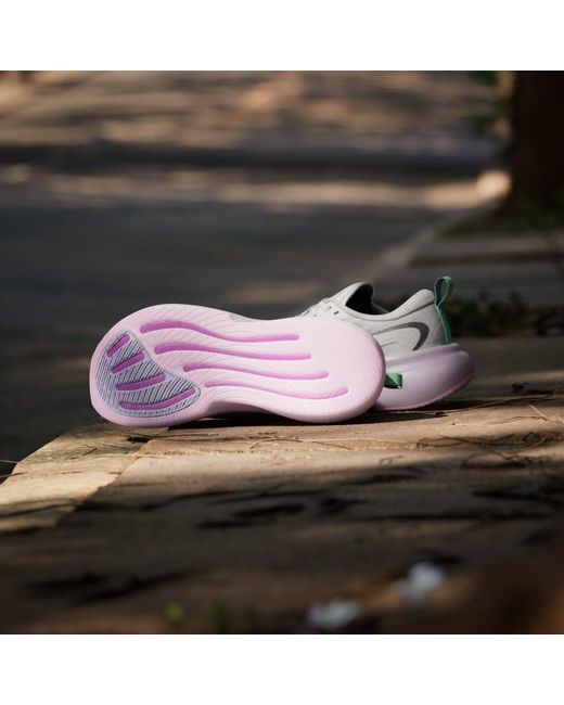 Adidas White Supernova Glide Running Shoes