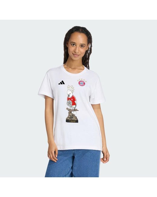 Adidas White Fcb Bundesliga Winner T-Shirt