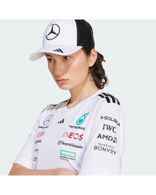 Adidas White Mercedes