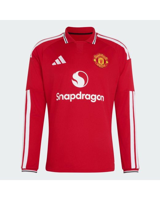 Adidas Red Manchester United 26/27 Home Jersey Long Sleeve for men