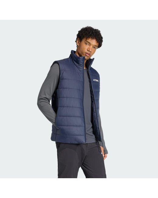 Adidas Terrex Multi Essentials Climawarm Gefütterte Weste in Blue für Herren