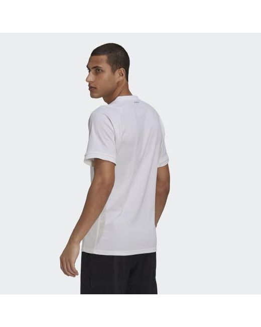 adidas white tennis shirt
