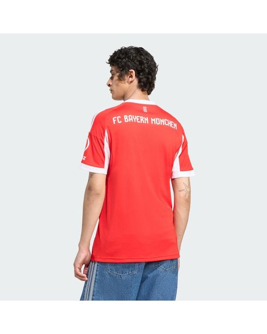 Adidas Red Fc Bayern 25/26 Home Jersey for men