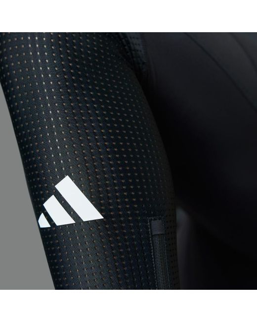 Adidas Black Adizero Running Long Leggings for men