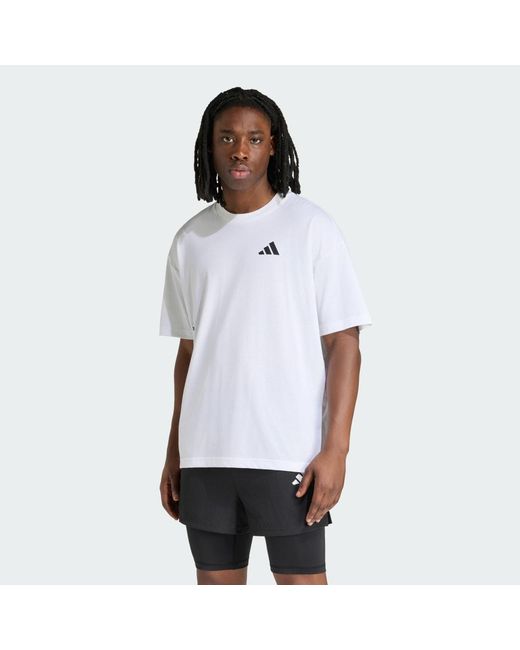Adidas White Climacool Fun Training Graphic T-Shirt for men