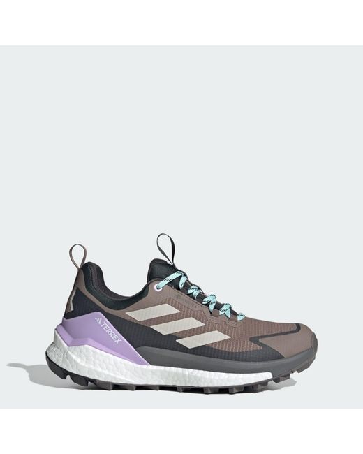 Adidas Blue Womens Terrex Free Hiker 2 Low Gtx Hiking Hiking Sneakers Shoes - Green, Semi Flash Aqua/carbon/lucid Lime, 9.5 Uk