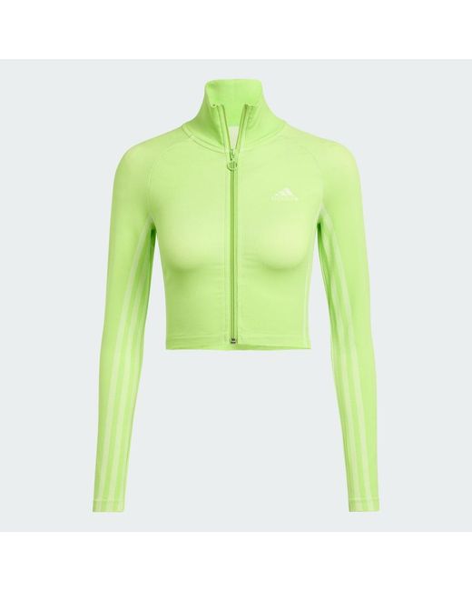 Adidas Green Firebird Seamless Track Top