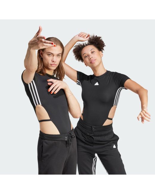 Adidas Dance All-gender Bodysuit in het Black