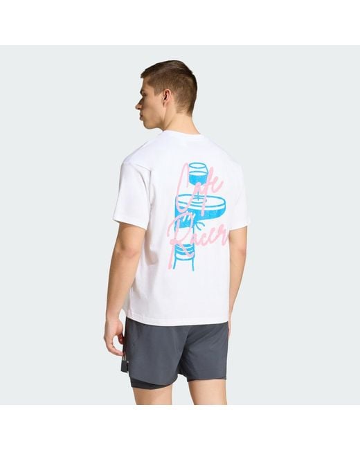 Adidas White Running Paris Graphic T-Shirt