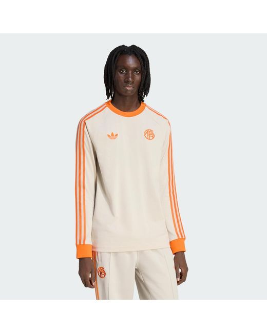 Adidas Natural Fc Bayern Originals Long Sleeve T-Shirt for men