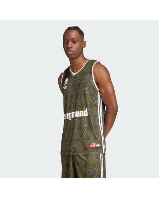 Adidas Green Fc Bayern Basketball Garden Pack Jersey for men