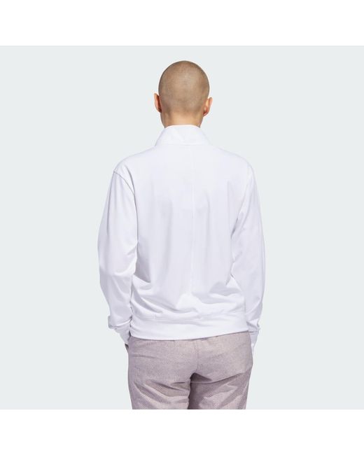 Adidas White Ultimate365 Half-Zip Layering Top