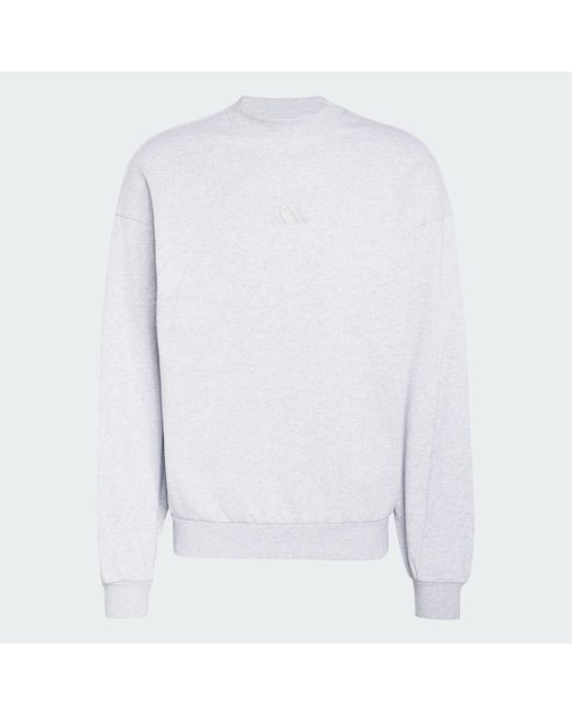 Adidas White Kit Small Logo Sweatshirt for men