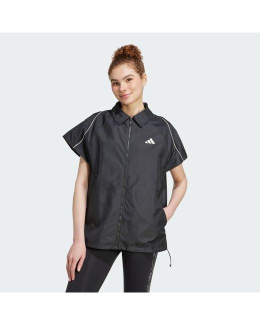 Adidas Black Stadium Cover Up Shirt