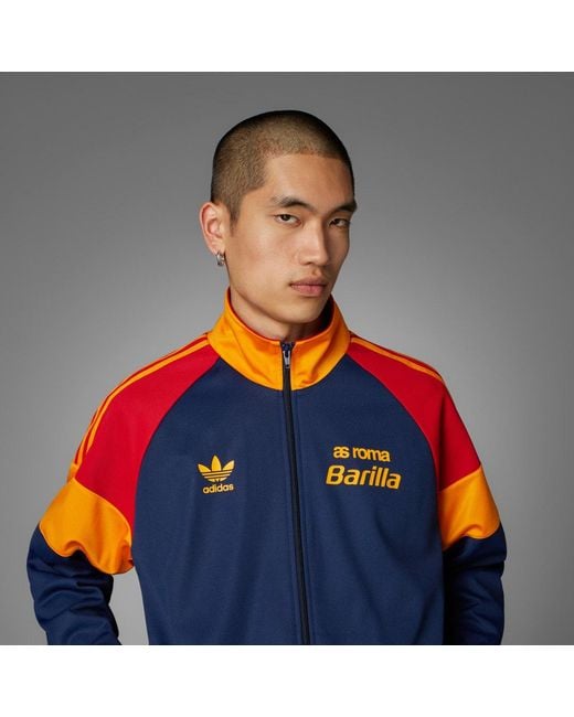 Adidas Blue As Roma Bring Back 1993 Track Jacket for men
