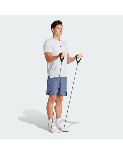 Adidas Blue Designed For Training Workout Shorts for men