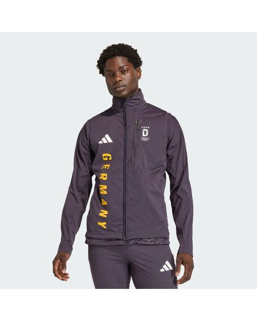 Adidas Purple Team D Xploric Crosscountry-Ski Softshell Vest for men
