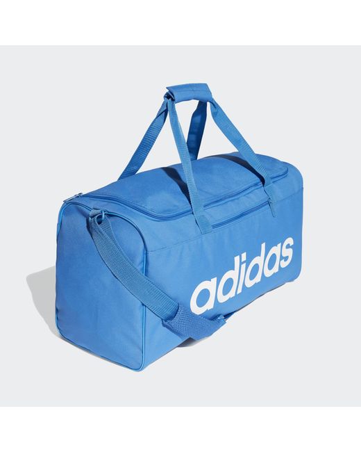 adidas Synthetic Linear Core Duffel Bag Medium in Blue - Lyst