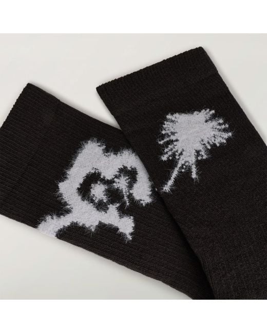 Adidas Black Y-3 Chito Graphic Crew Socks