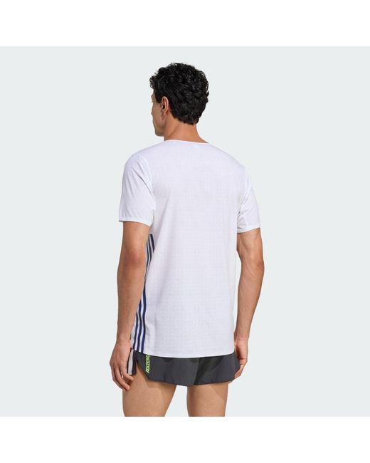 Adidas White Team France Adizero T-Shirt for men