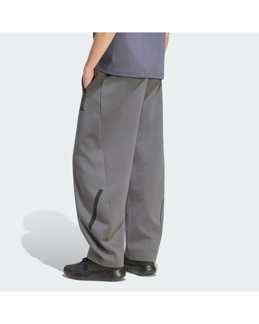 Adidas Gray Z.N.E. Open Hem Pant for men