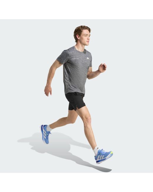 Camiseta Own The Run Melange Adidas de hombre de color Gray