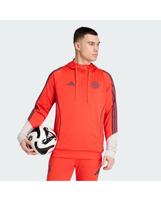 Adidas Red Fc Bayern 25/26 Sweat Hoodie for men
