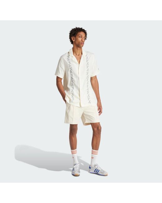 Adidas White Premium Ref Shorts for men