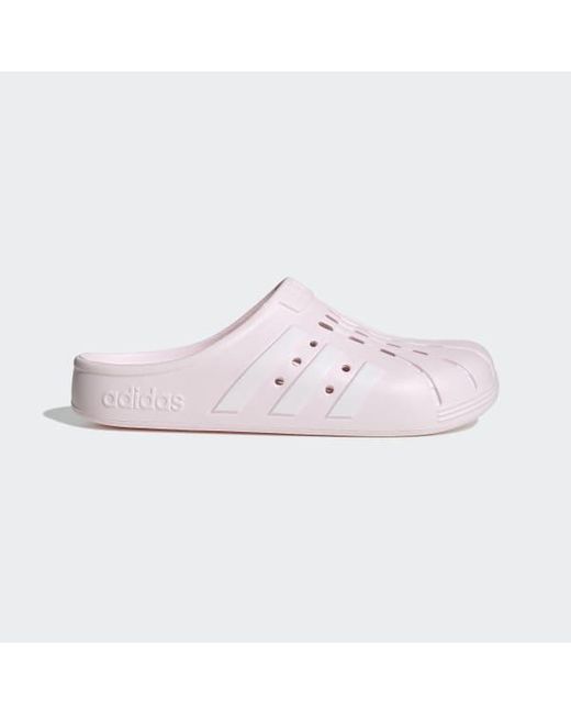 pink adidas clogs