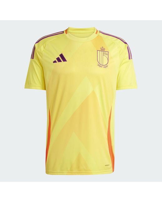 Adidas Yellow Belgium 25 'S Team) Away Jersey for men