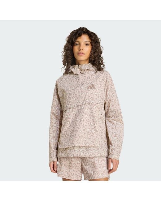 Adidas Natural Terrex Xploric Clima365 Printed Wind Anorak
