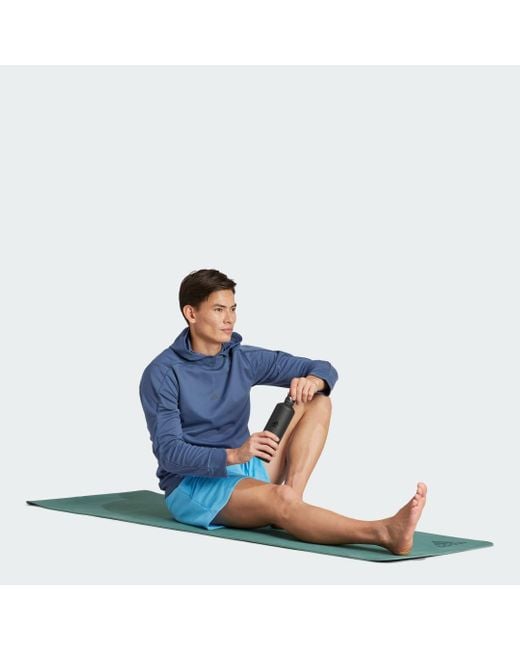 Felpa con cappuccio da yoga Training di Adidas in Blue da Uomo