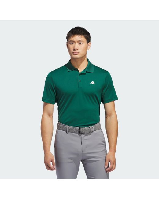 Adi Performance Polo Shirt di Adidas in Green da Uomo