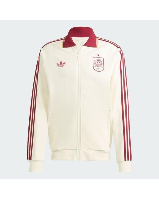 Adidas Red Spain Away Anthem Jacket for men