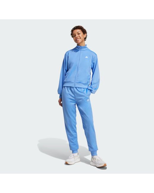 adidas Essentials Feelcozy Track Suit in Blue | Lyst UK