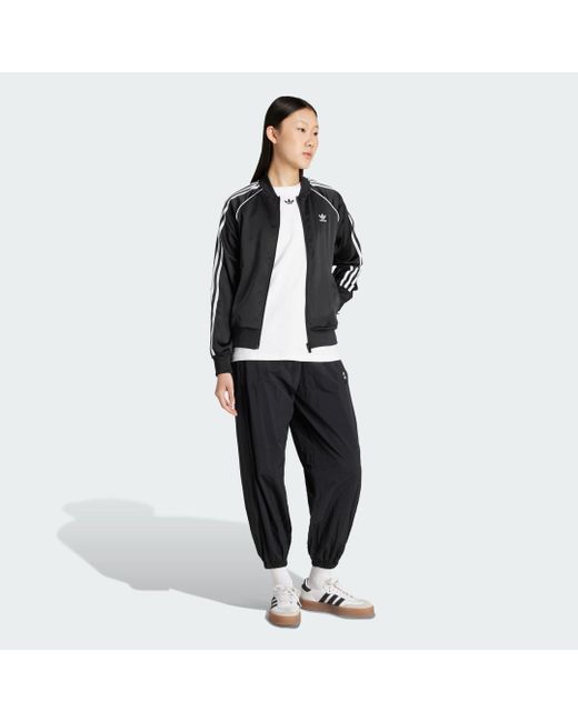Sst Adicolor Satin Giacca Da Allenamento di Adidas in Black