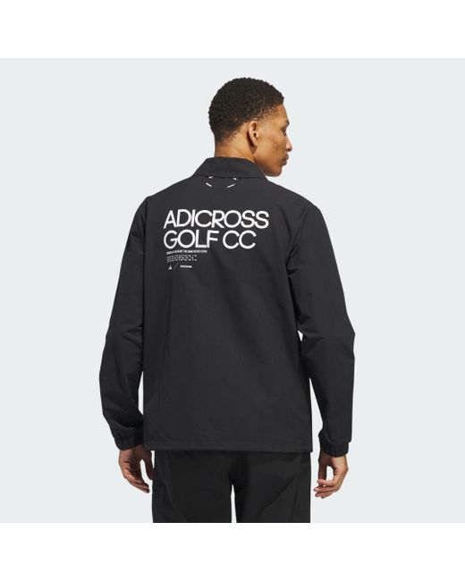 Adidas Black Adicross Coaches Jacket for men