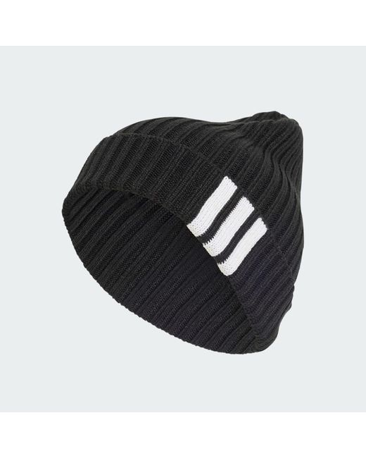 Adidas Black 3 Stripes Beanie