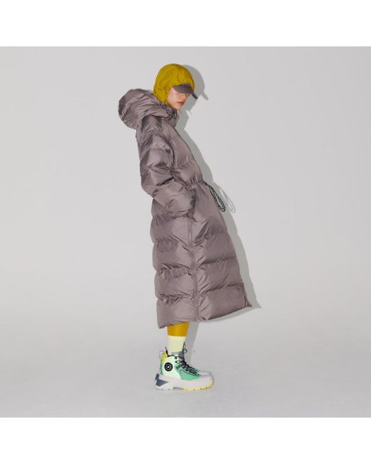 Adidas By Stella Mccartney Lang Gewatteerd Winterjack in het Purple