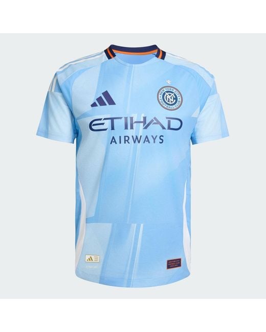 Adidas Blue New York City Fc 25/26 Home Authentic Jersey for men