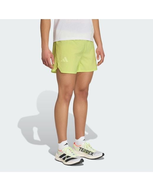 Adidas Yellow Terrex Xperior Clima365 Shorts for men