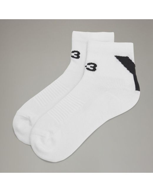 Adidas White Y-3 Lo Socks