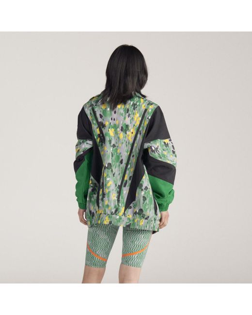 Adidas Green By Stella Mccartney Printed Woven Track Top