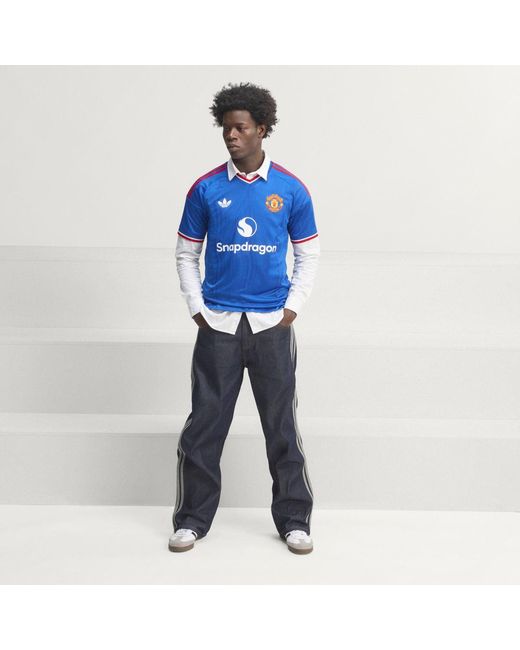 Adidas Blue Manchester United 26/27 Away Jersey Authentic for men