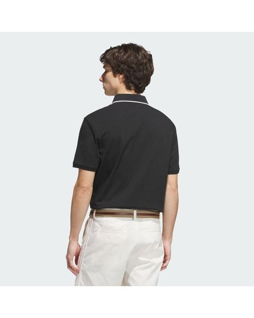 Adidas Black Originals Twistknit Trefoil Polo Shirt for men