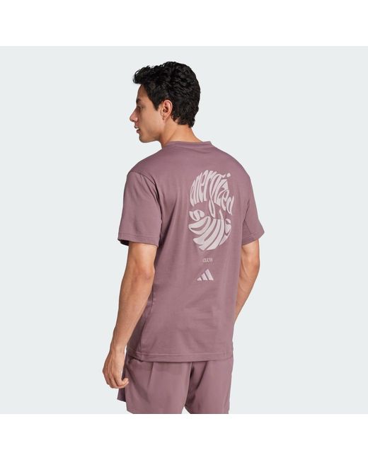 Adidas Purple Yoga Tee for men