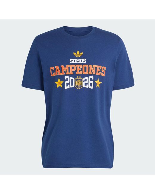Adidas Blue Spain Away Wc26 Winner T-Shirt